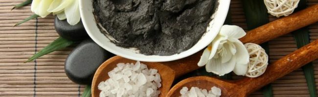 Чёрная глина и крупная соль